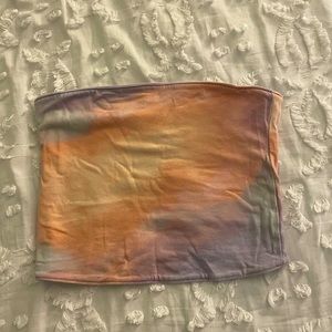 Hollister Reversible Tube Top-- Purple/TieDye Size: Small